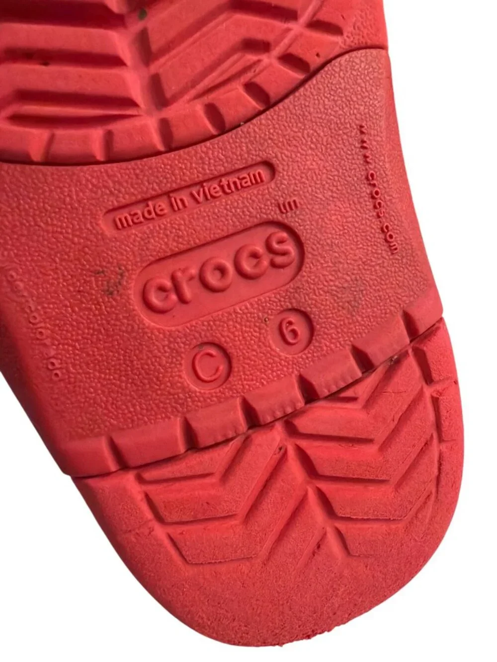Disney Cars Crocs Kids Red Clogs With Lightning McQueen Design Size C6